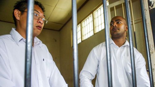 Andrew Chan and Myuran Sukumaran are awaiting execution. (9NEWS)
