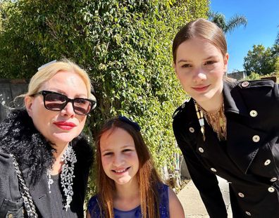 Alice Evans and her daughters Ella and Elsie.