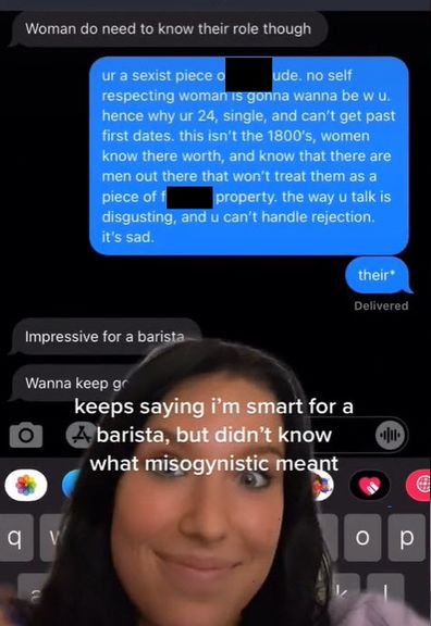 Woman calls date misogynistic