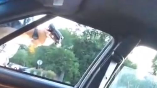 A Facebook Live video captured the moments following the gunfire. (Facebook)