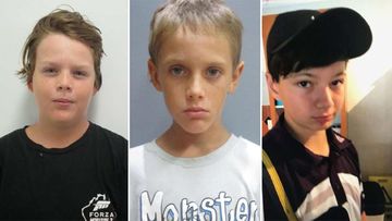The three boys have been reported as missing since yesterday afternoon. (Queensland Police)