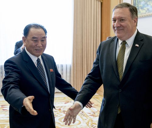 Despite that, a planned meeting between US Secretary of State Mike Pompeo and a key aide to Kim Jong Un was postponed.