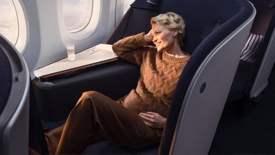 Airlounge is a business class seat that doesn't recline.
