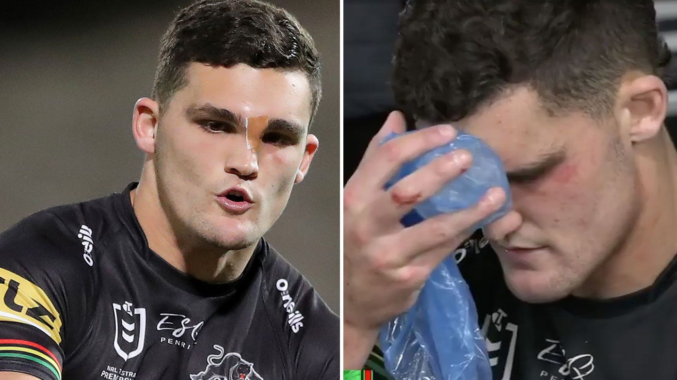 Nrl Penrith Panthers Nathan Cleary Wears Face Tape For Facial Infection