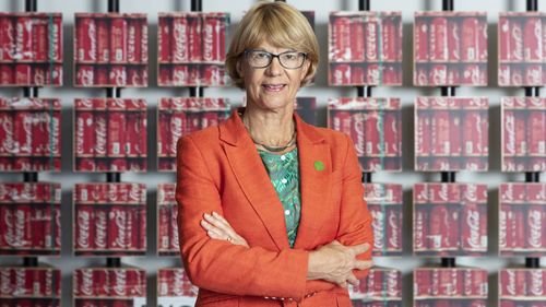 Managing director of Coca-Cola Amatil, Alison Watkins, for half year results. Tuesday 11th February 2020 