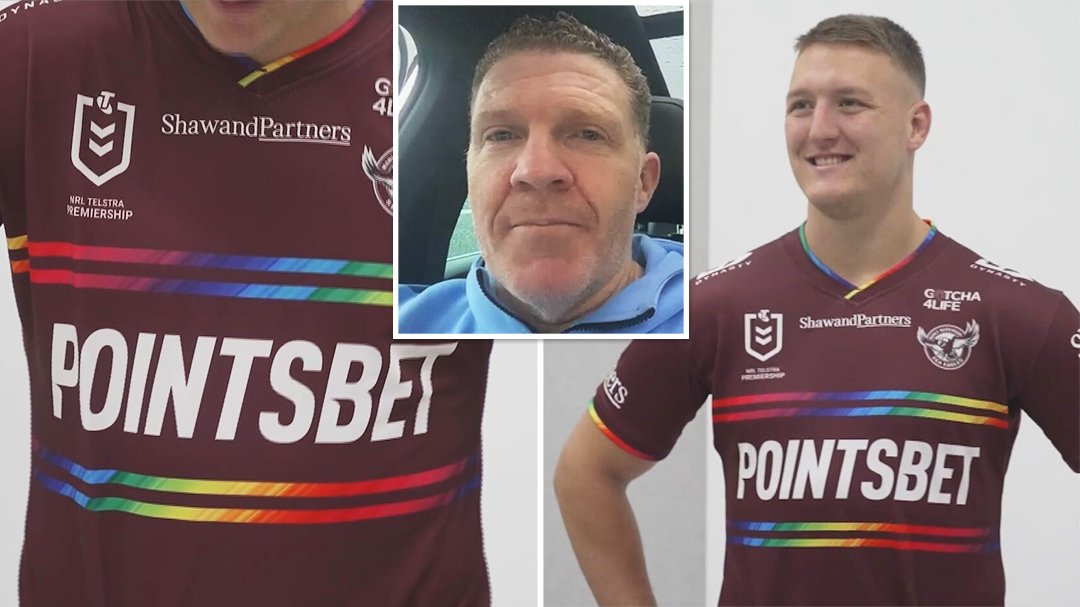 Manly boss won't back down over pride jersey as NRL boss Peter V'landys denies it's a political issue