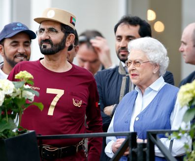 Sheikh Mohammed bin Rashid Al Maktoum and Queen Elizabeth II 2014