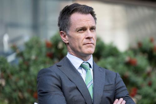 Premier Chris Minns at NSW Parliament on Thursday, where the NSW government announced new legislation to increase the minimum non-parole period in cases of intimate partner homicide. Thursday 16th October 2025. Photo: Sitthixay Ditthavong
