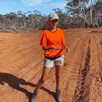 Gold digger Tyler Mahoney in the Australian outback.