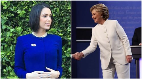 US Election: Clinton fans unite in 'Pantsuit Nation'