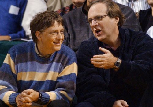 Bill Gates, left, and Paul Allen co-founded technology giant Microsoft in 1975.