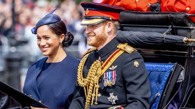 Harry meghan trooping the colour