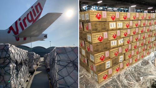 700,000 bottles of hand sanitiser is set to arrive in Sydney today