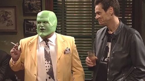 Jim Carrey comes face to face with the Mask. (Saturday Night Live)
