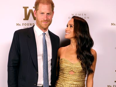 NEW YORK, NEW YORK - MAY 16: Prince Harry, Duke of Sussex and Meghan, The Duchess of Sussex attend the Ms. Foundation Women of Vision Awards: Celebrating Generations of Progress & Power at Ziegfeld Ballroom on May 16, 2023 in New York City. (Photo by Kevin Mazur/Getty Images Ms. Foundation for Women)