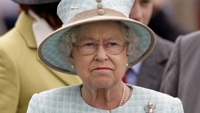queen elizabeth frown