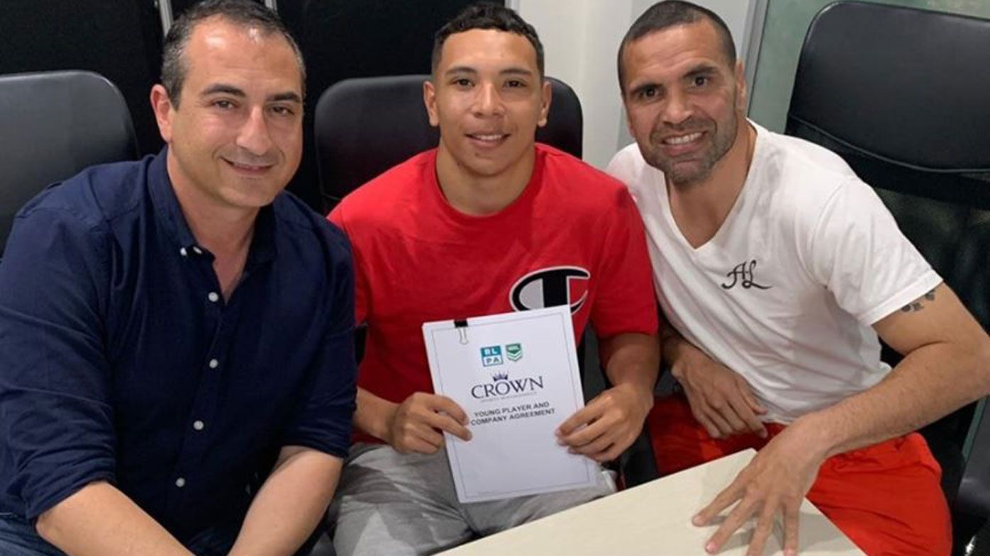 CJ, son of Anthony Mundine signs with the Rabbitohs 