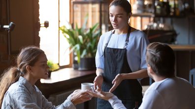 angry customers speaking to server