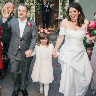 Patton Owalt got married to Meredith Salenger in November 2017