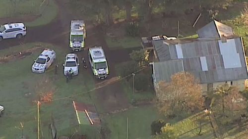 A one-year-old baby girl has died after being bitten on the face by a dog at her rural Victorian home. Picture: 9NEWS