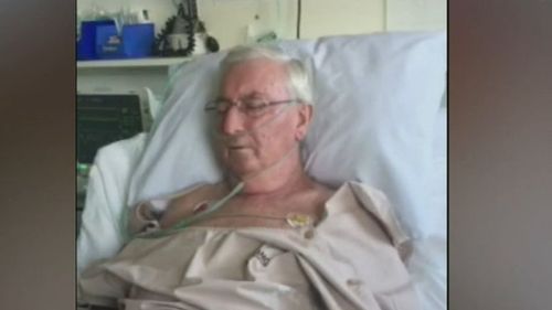 Alan Conway broke his leg, had a stroke and developed a serious infection while on holiday in Bali. (9NEWS)