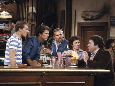 Woody Harrelson, Ted Danson, John Ratzenberger, Rhea Perlman, George Wendt