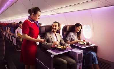 Virgin Australia unveil new interior design economy class and business class boeing 737 800