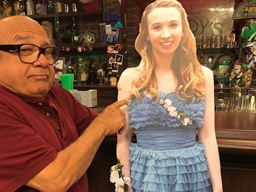 DeVito repaid the favour by bringing "Allison" to the bar in his TV show. (Supplied)