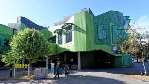 Exterior of the community centre where Victorian Premier Daniel Andrews announced a two-year trial for a heroin injecting room in the inner Melbourne suburb of North Richmond. (AAP)