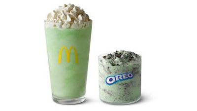 McDonald's America, NYC - Shamrock shake and McFlurry