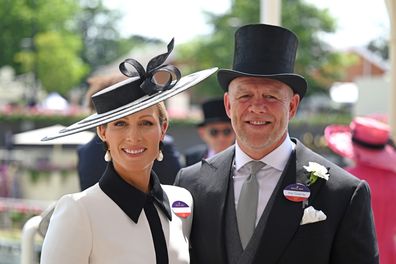 Zara Tindall and Mike Tindall attend day three of Royal Ascot at Ascot Racecourse on June 19, 2025 in Ascot, England. 