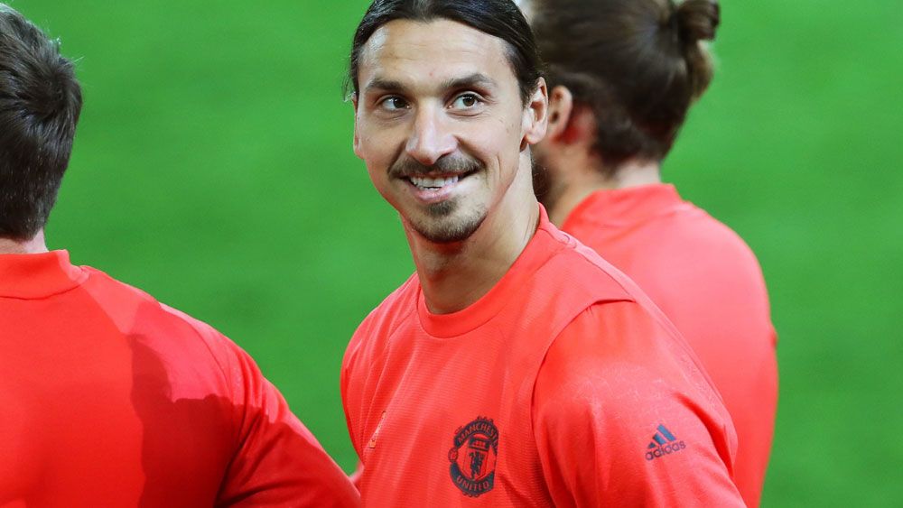 Manchester United boss Jose Mourinho is happy with Zlatan Ibrahimovic's effort thus far. (AAP)