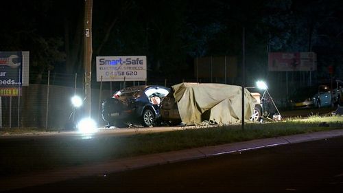 The scene of the crash in Orchard Hills in 2018.