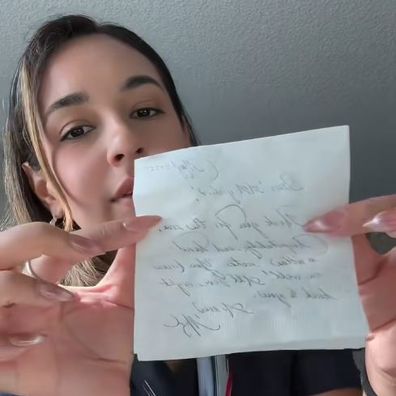 TikToker Nina Vida reveals note she says she recieved from Meghan, Duchess of Sussex