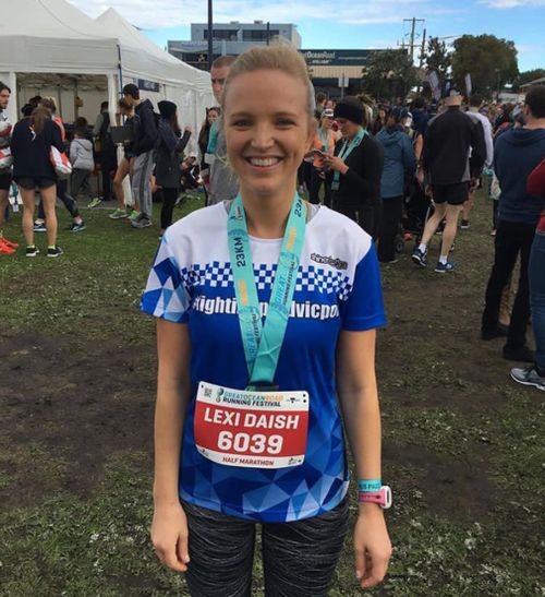 Alexis Daish will run the Portsea half marathon. (Image: Supplied)