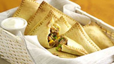 Spicy bean turnovers - <a href="http://kitchen.nine.com.au/2016/05/19/13/40/spicy-bean-turnovers" target="_top" draggable="false">view recipe</a>