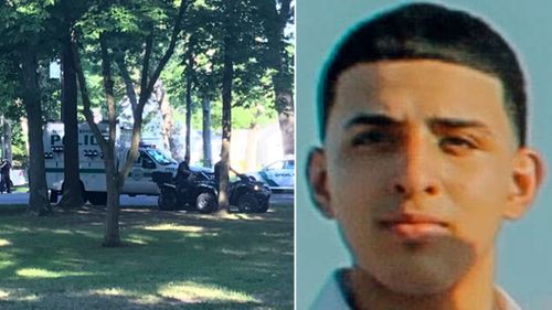 US police search for missing teenager Louis Germosen whose disappearance is being linked to the MS-13 gang. (Photos: Twitter).