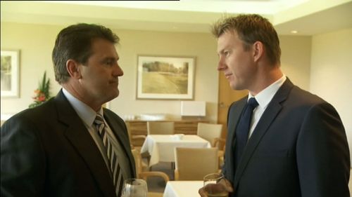 Mark Taylor and Brett Lee. (9NEWS)