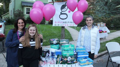 Sisters collect tampons and pads for women in need because 'feminine hygiene should not be a luxury'
