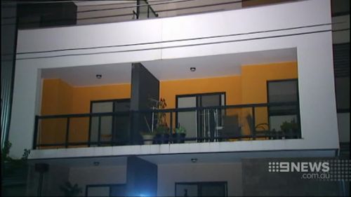 Mr Wright was allegedly pushed from this Ringwood balcony. (9NEWS)