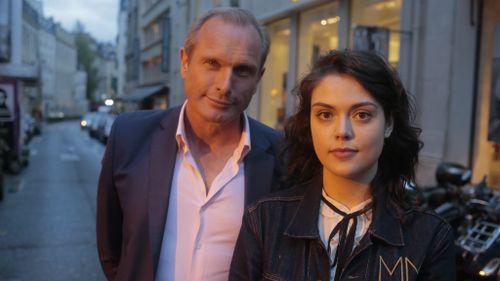 60 Minutes reporter Ross Coulthart with Emma Parkinson in Paris. (60 Minutes)