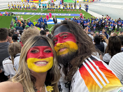 Heidi Klum and her husband support Germany at the opening game of Euro 2024