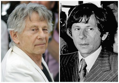 Roman Polanski at a film event last year, and walking out of a California courthouse in 1977 before he fled the country. (AAP)