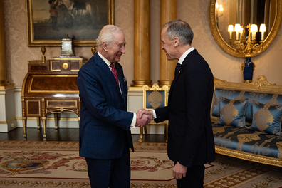 King Charles III and Mark Carney