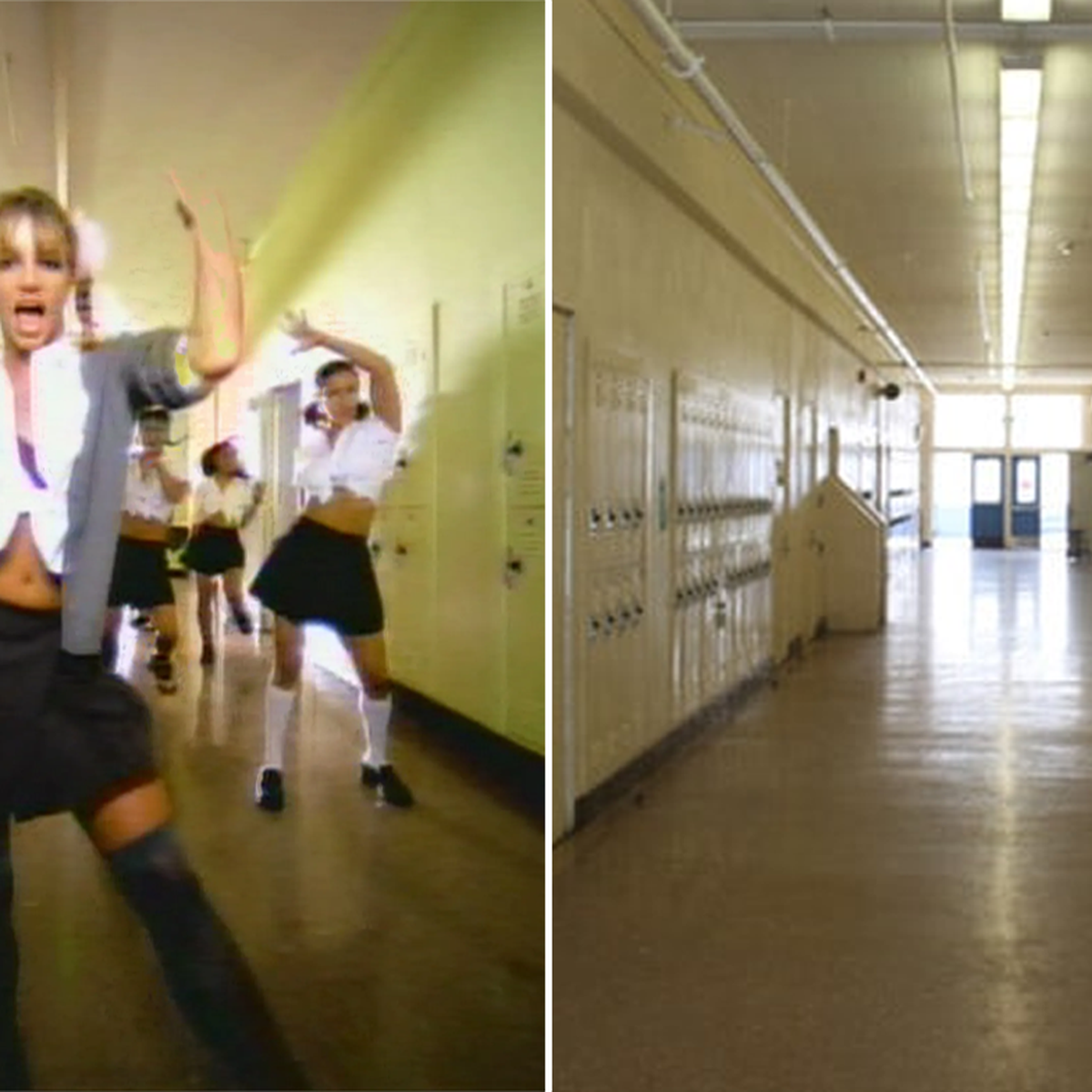 Britney Spears Debut Music Video Baby One More Time Was Shot At The Famous Venice High 9celebrity