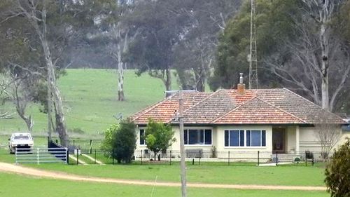 His estate "Pandora" near Tamworth on the state's northern tablelands.