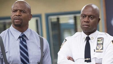 Terry Crews and Andre Braugher in Brooklyn 99.