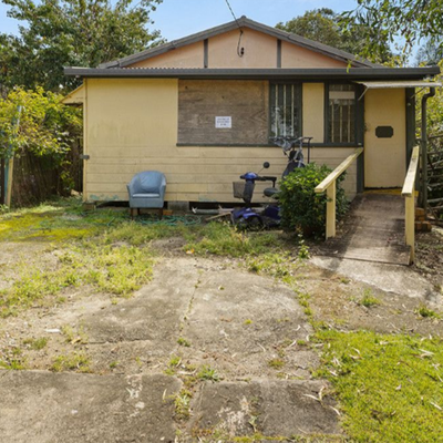 You may "fall through the floor" in this derelict seaside cottage on offer