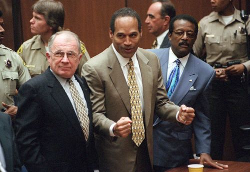 Simpson during the infamous murder trial in 1995. (AP)