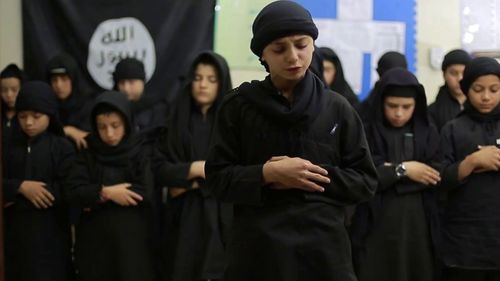 Cubs of the Caliphate are taught Shariah law as well as combat training.